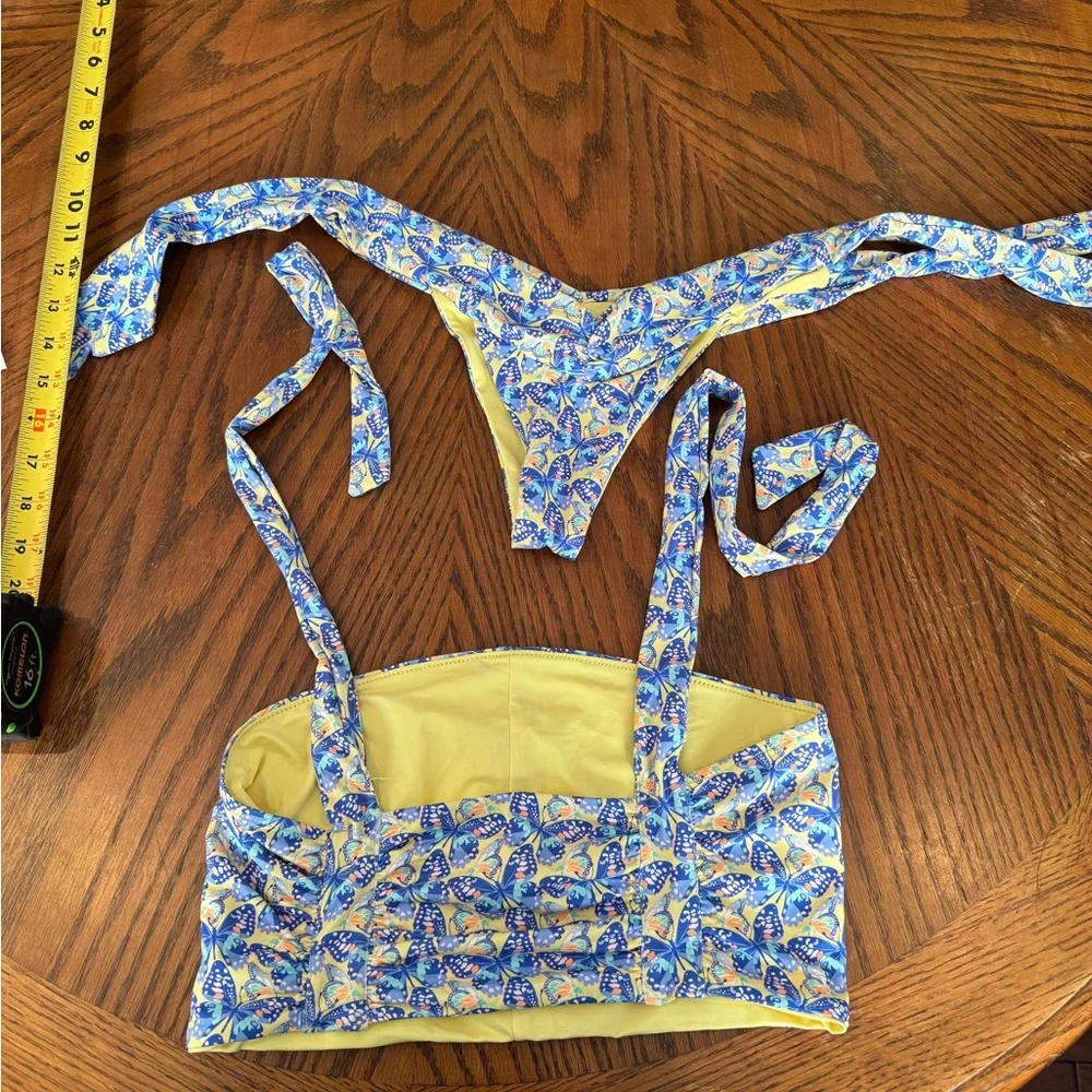 frankies bikinis‎ monarch butterfly print Set